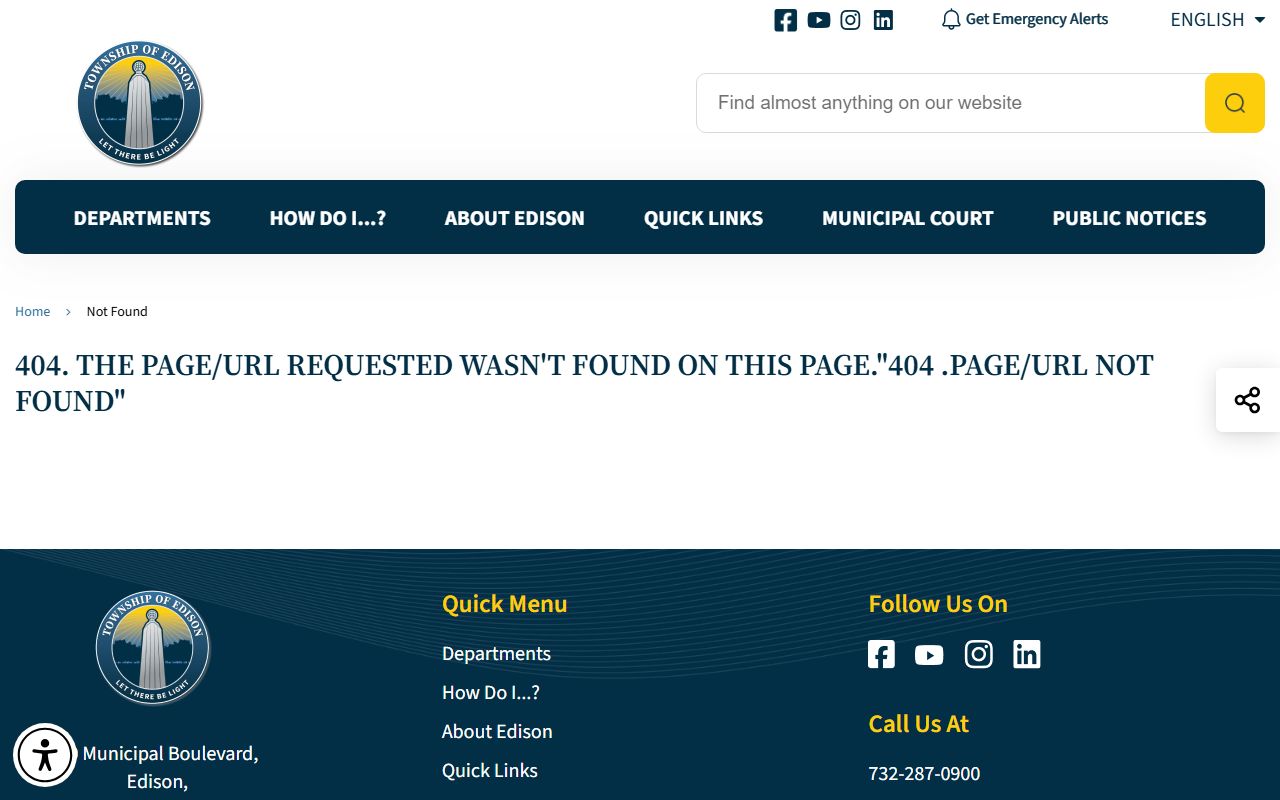 Edison Township bankruptcy records information