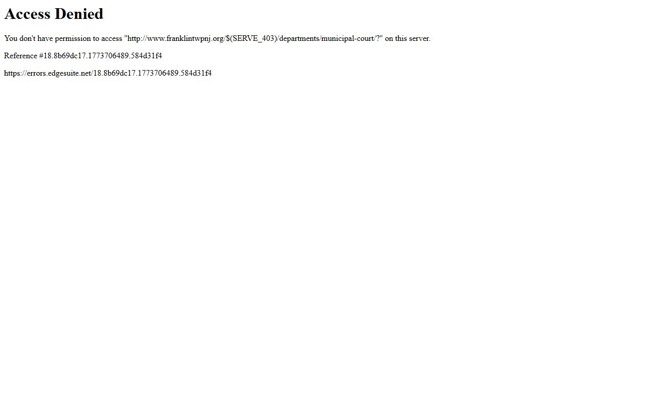 Franklin Township bankruptcy records resources