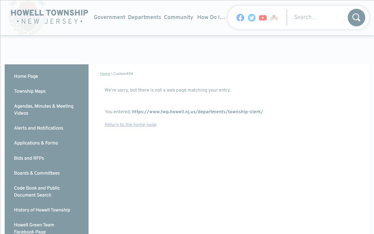 Howell Township bankruptcy records information