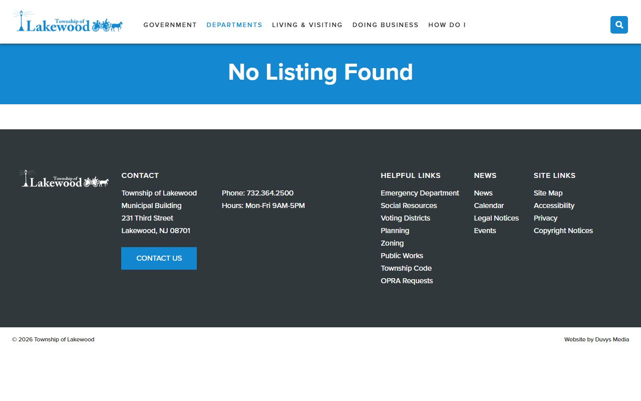 Lakewood Township bankruptcy records and municipal court resources