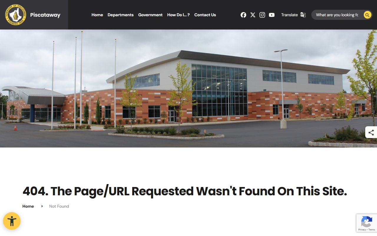 Piscataway Township resource page for bankruptcy records and local services