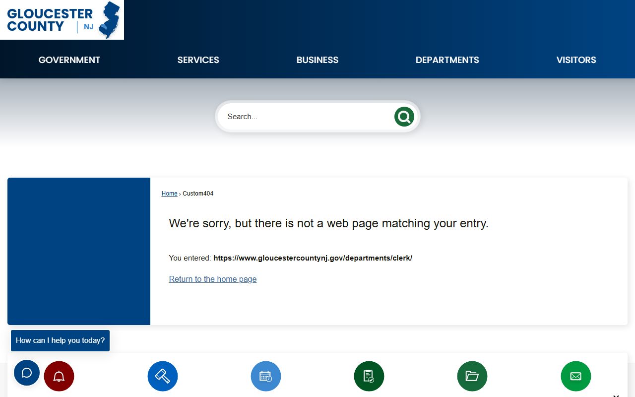 Gloucester County resource page for bankruptcy records in Gloucester County