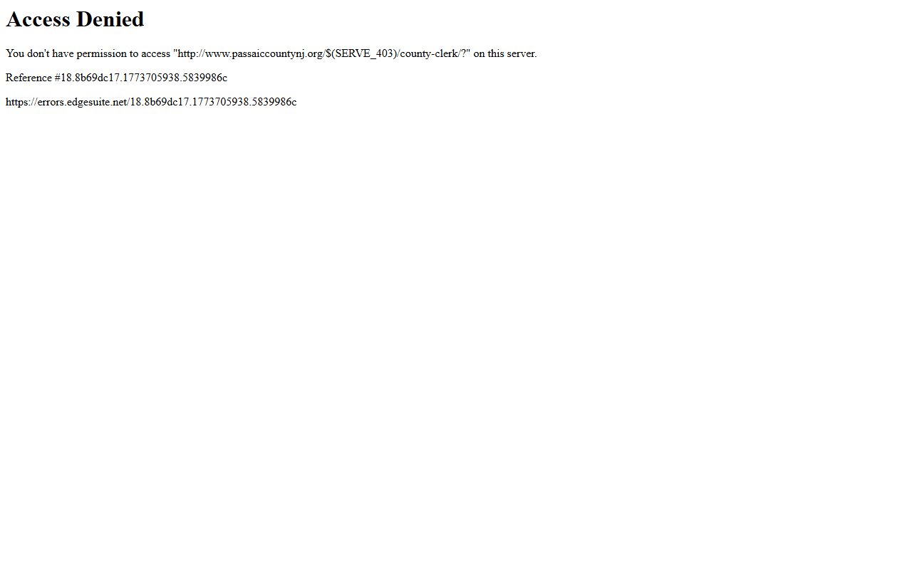 Passaic County property records portal for bankruptcy records search